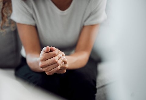 stock image of a closeup of a woman's hands