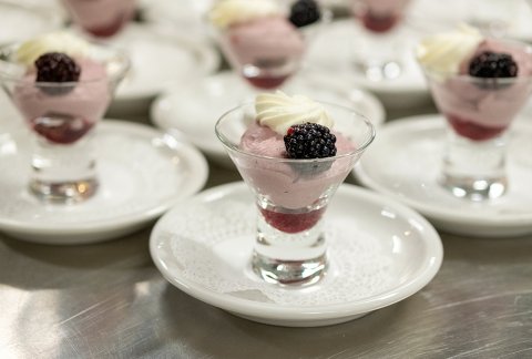 Closeup image of a dessert at Seasoned